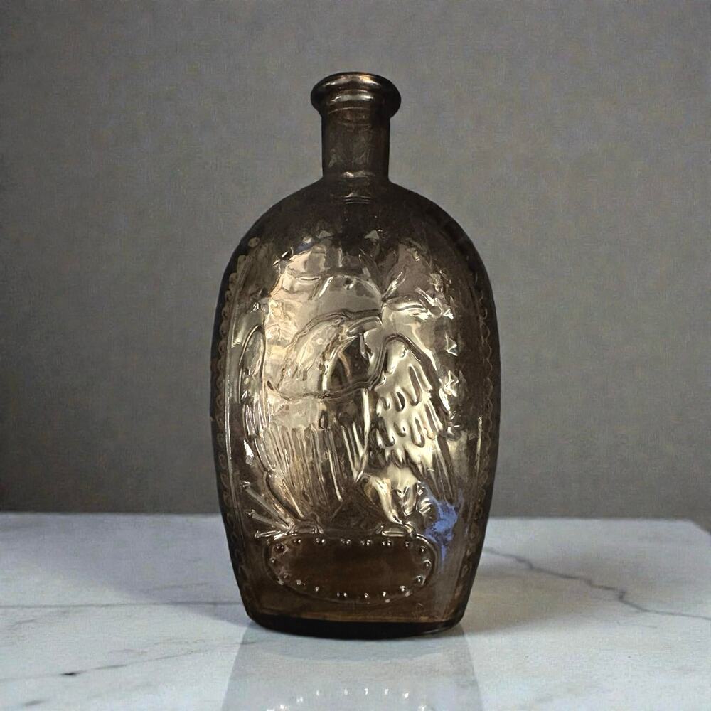Vintage Purple Amethyst Glass George Washington Image & Eagle Commemorative